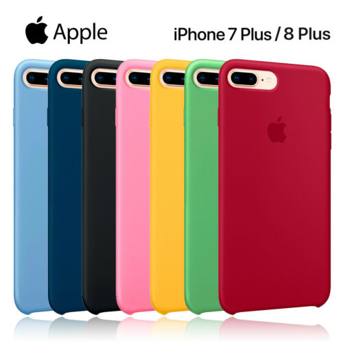 Funda iPhone 6 Plus / 7 Plus / 8 Plus transparente con borde de Silicona 4  Colores